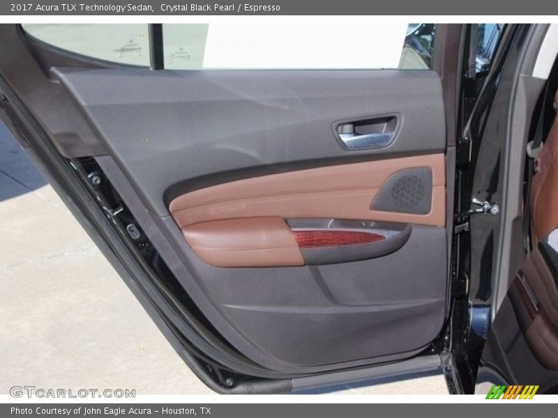 Crystal Black Pearl / Espresso 2017 Acura TLX Technology Sedan