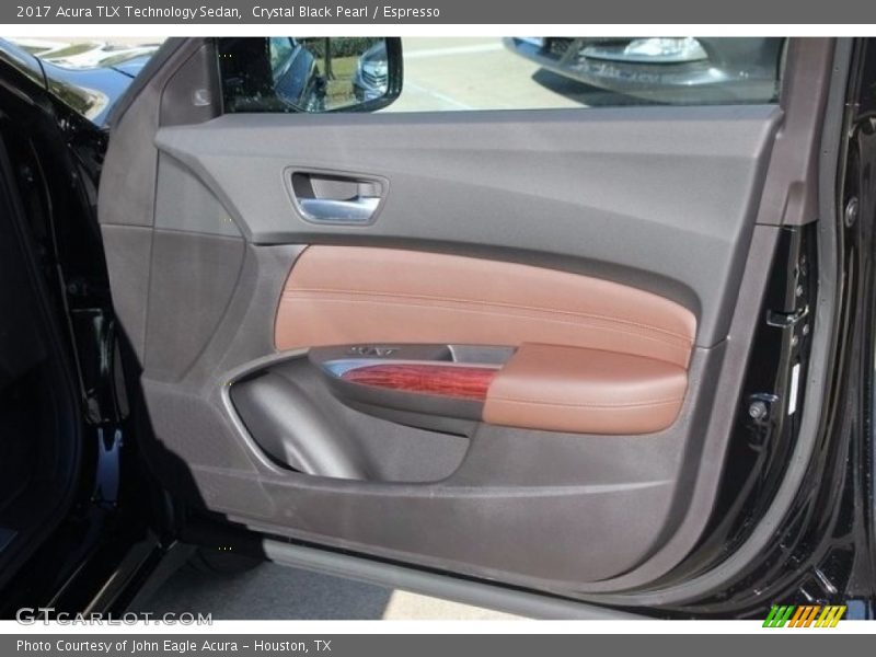 Crystal Black Pearl / Espresso 2017 Acura TLX Technology Sedan