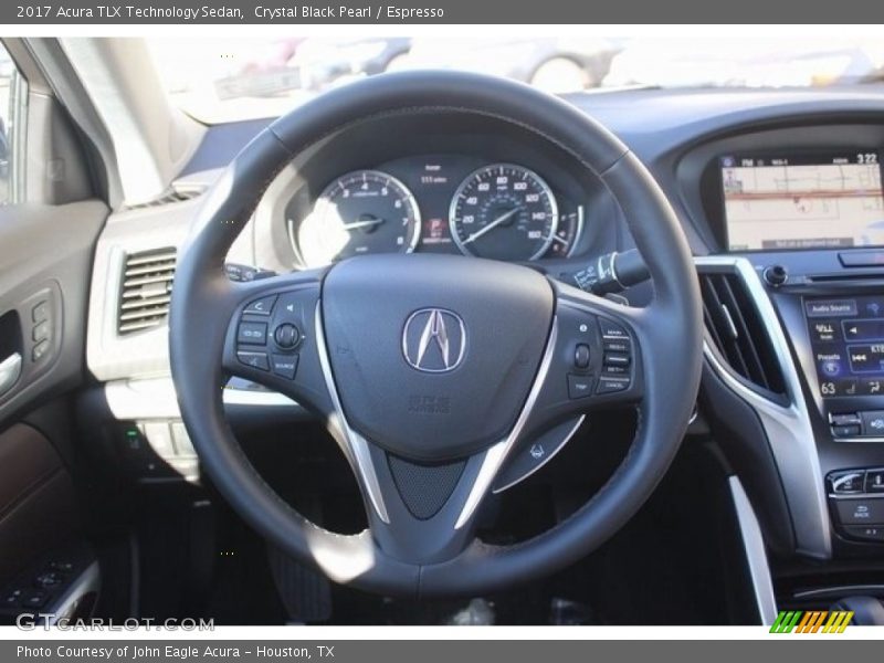Crystal Black Pearl / Espresso 2017 Acura TLX Technology Sedan