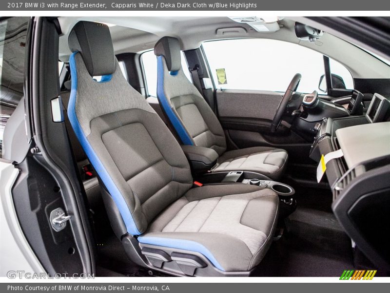  2017 i3 with Range Extender Deka Dark Cloth w/Blue Highlights Interior