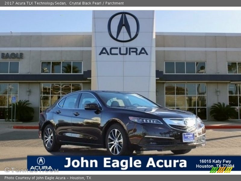 Crystal Black Pearl / Parchment 2017 Acura TLX Technology Sedan