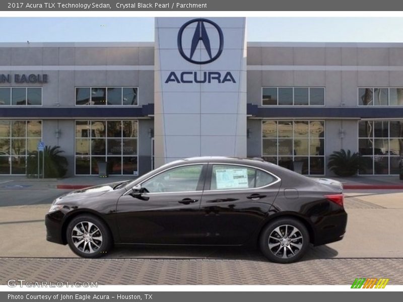 Crystal Black Pearl / Parchment 2017 Acura TLX Technology Sedan