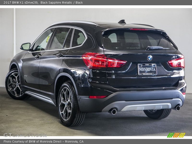 Black Sapphire Metallic / Black 2017 BMW X1 sDrive28i