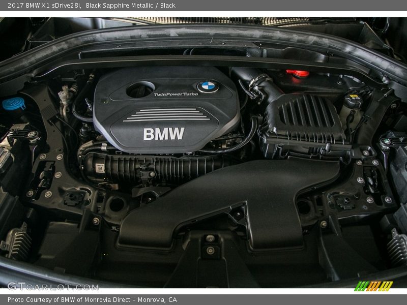  2017 X1 sDrive28i Engine - 2.0 Liter Twin-Power Turbocharged DOHC 16-Valve VVT 4 Cylinder