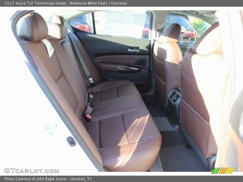 Bellanova White Pearl / Espresso 2017 Acura TLX Technology Sedan