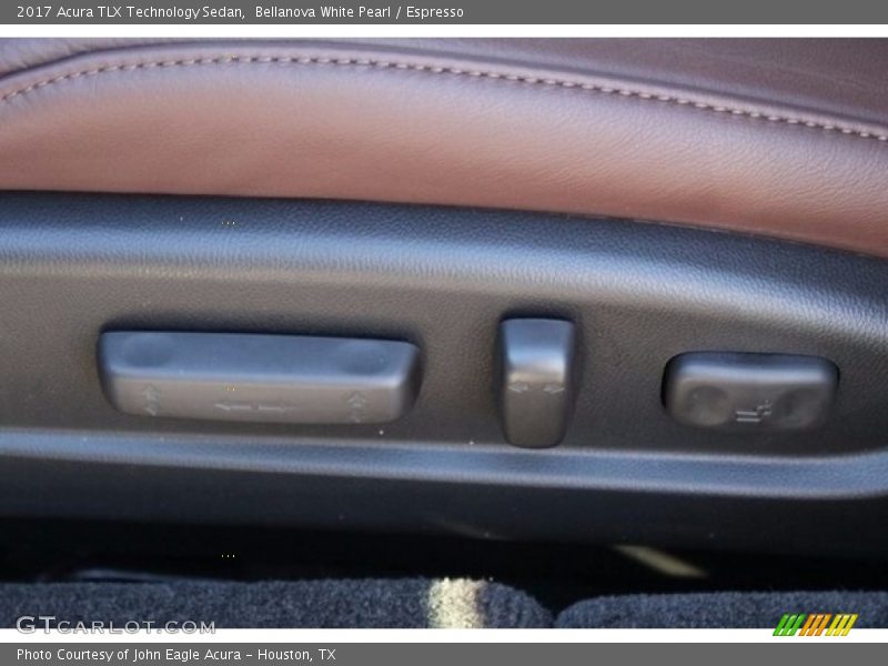 Bellanova White Pearl / Espresso 2017 Acura TLX Technology Sedan