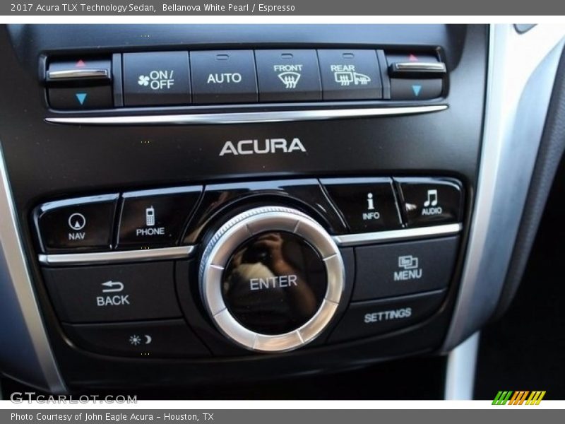 Bellanova White Pearl / Espresso 2017 Acura TLX Technology Sedan
