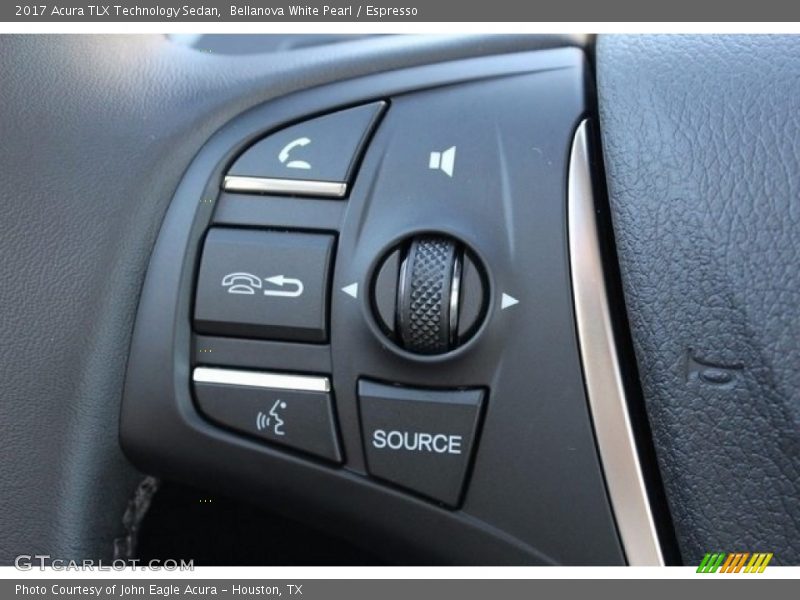 Bellanova White Pearl / Espresso 2017 Acura TLX Technology Sedan