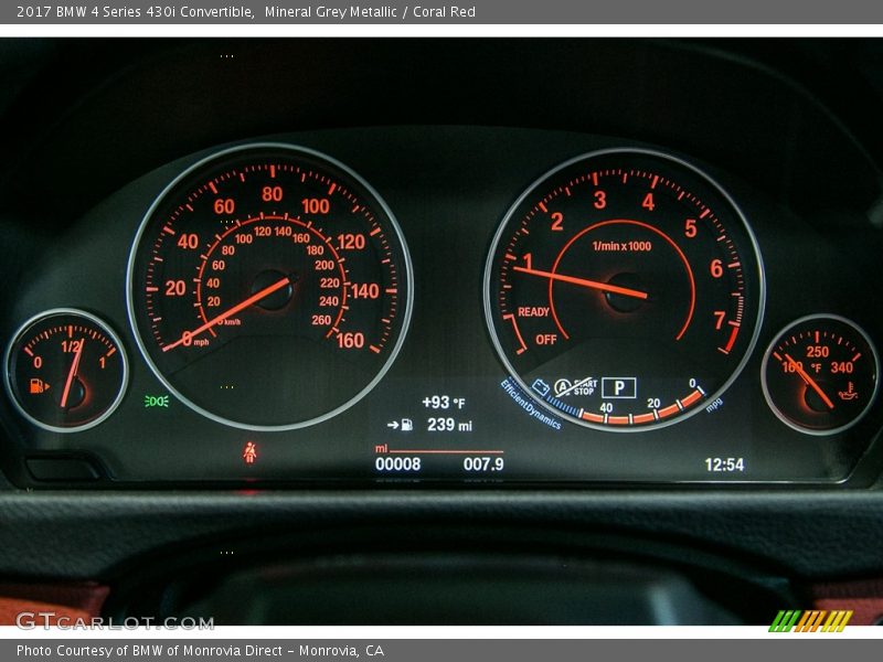  2017 4 Series 430i Convertible 430i Convertible Gauges