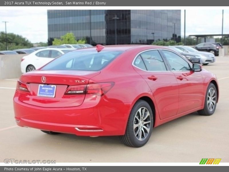 San Marino Red / Ebony 2017 Acura TLX Technology Sedan