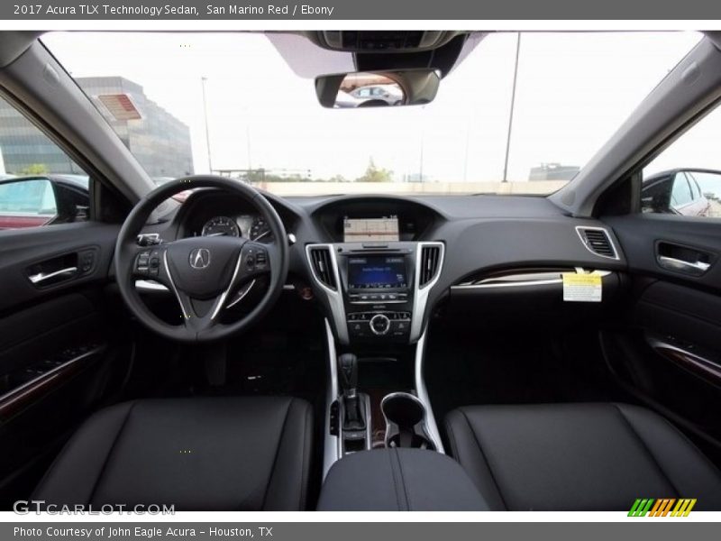 San Marino Red / Ebony 2017 Acura TLX Technology Sedan
