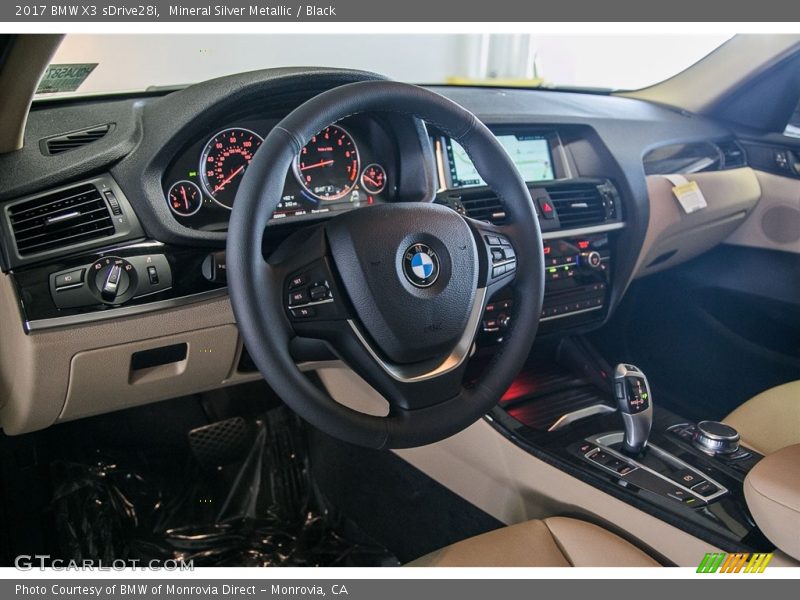 Mineral Silver Metallic / Black 2017 BMW X3 sDrive28i