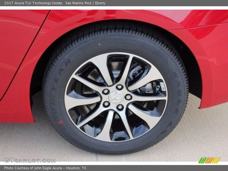 San Marino Red / Ebony 2017 Acura TLX Technology Sedan