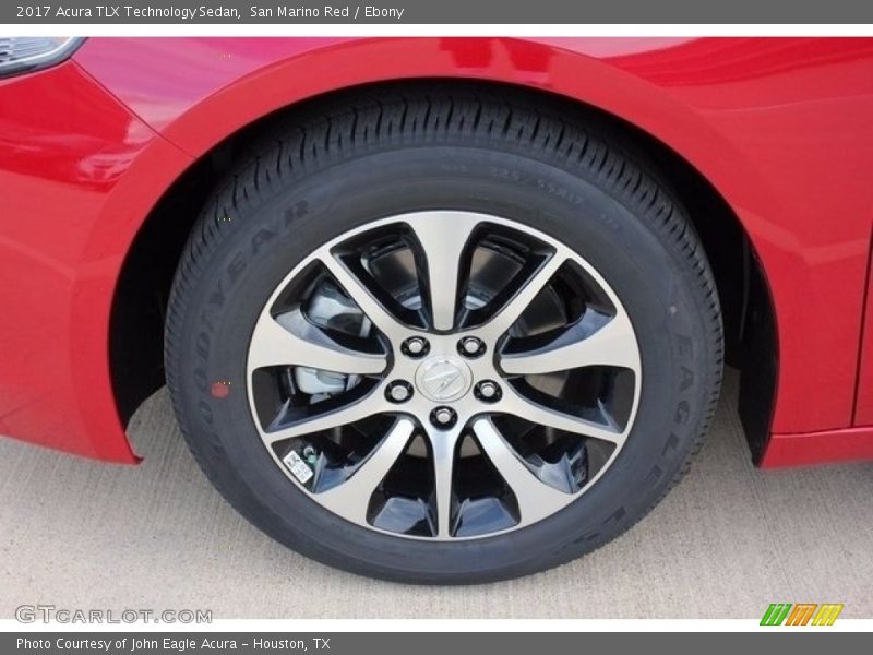 San Marino Red / Ebony 2017 Acura TLX Technology Sedan