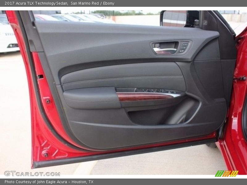 San Marino Red / Ebony 2017 Acura TLX Technology Sedan