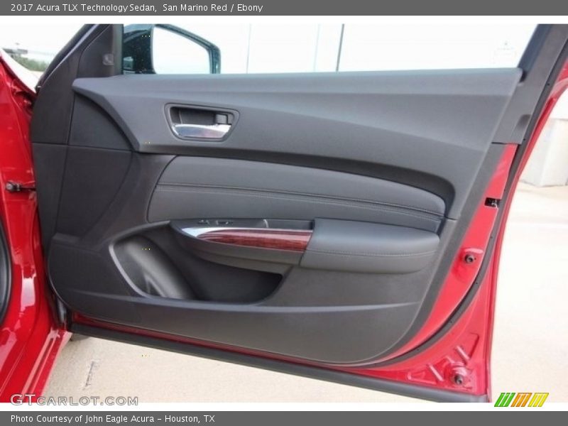San Marino Red / Ebony 2017 Acura TLX Technology Sedan