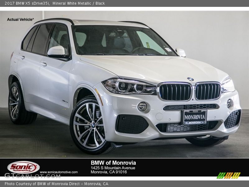 Mineral White Metallic / Black 2017 BMW X5 sDrive35i