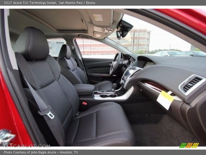 San Marino Red / Ebony 2017 Acura TLX Technology Sedan