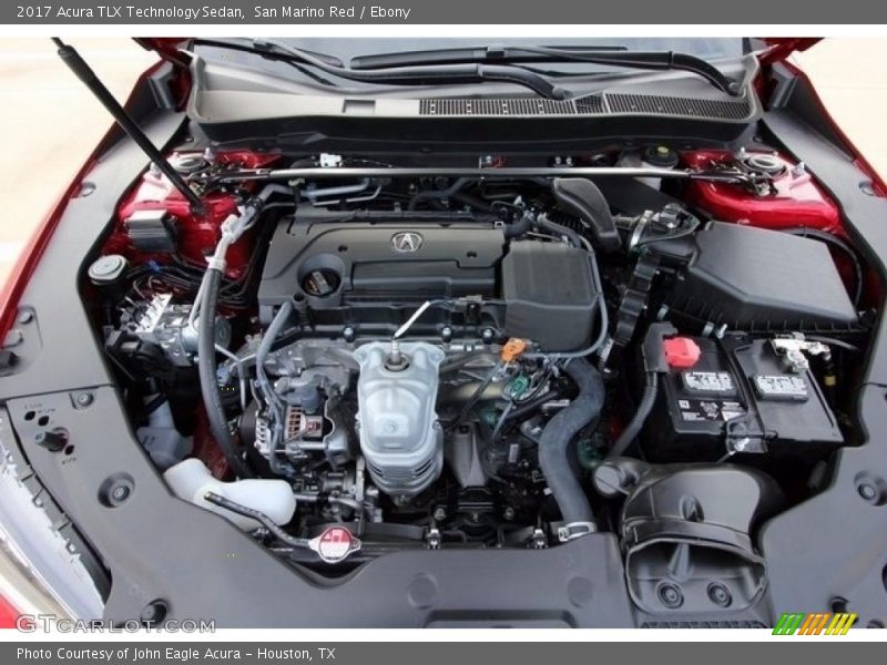 San Marino Red / Ebony 2017 Acura TLX Technology Sedan