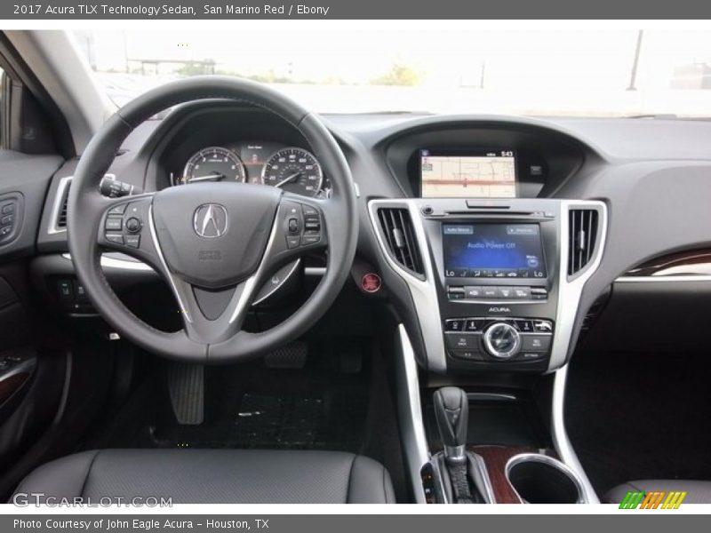 San Marino Red / Ebony 2017 Acura TLX Technology Sedan