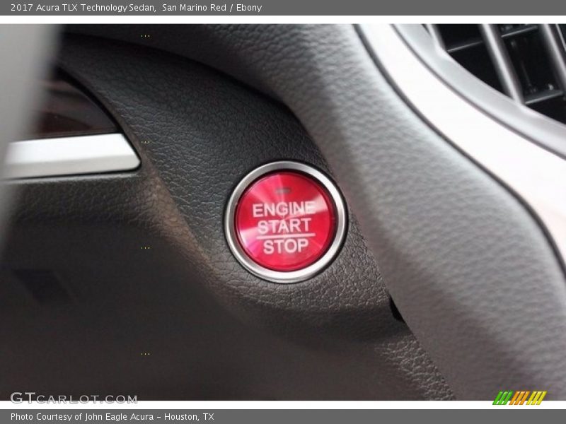 San Marino Red / Ebony 2017 Acura TLX Technology Sedan