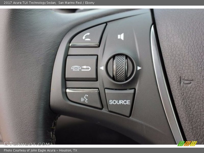 San Marino Red / Ebony 2017 Acura TLX Technology Sedan