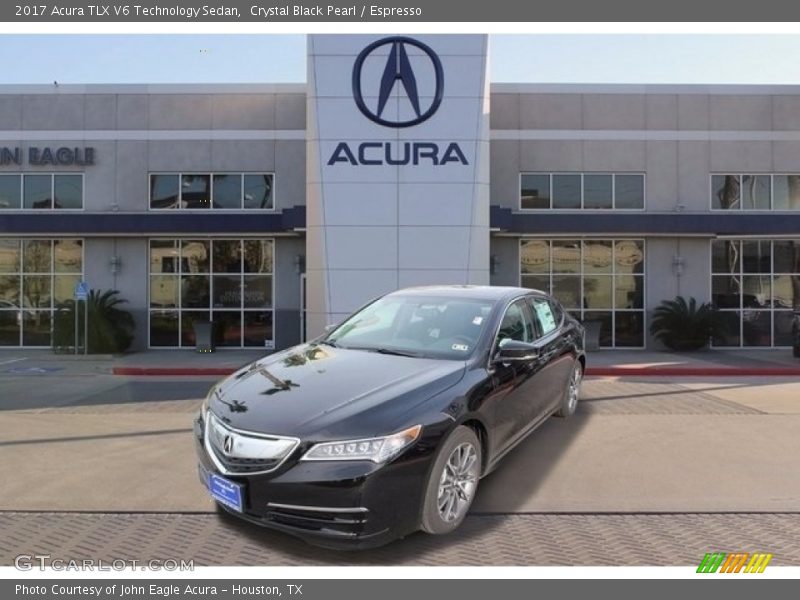 Crystal Black Pearl / Espresso 2017 Acura TLX V6 Technology Sedan