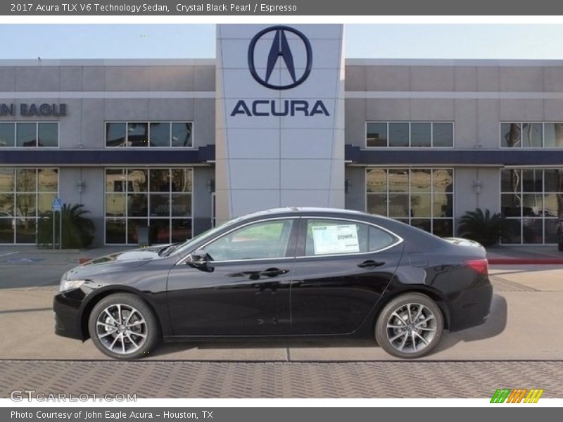 Crystal Black Pearl / Espresso 2017 Acura TLX V6 Technology Sedan