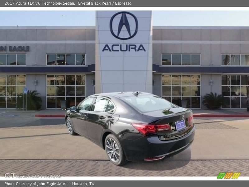 Crystal Black Pearl / Espresso 2017 Acura TLX V6 Technology Sedan