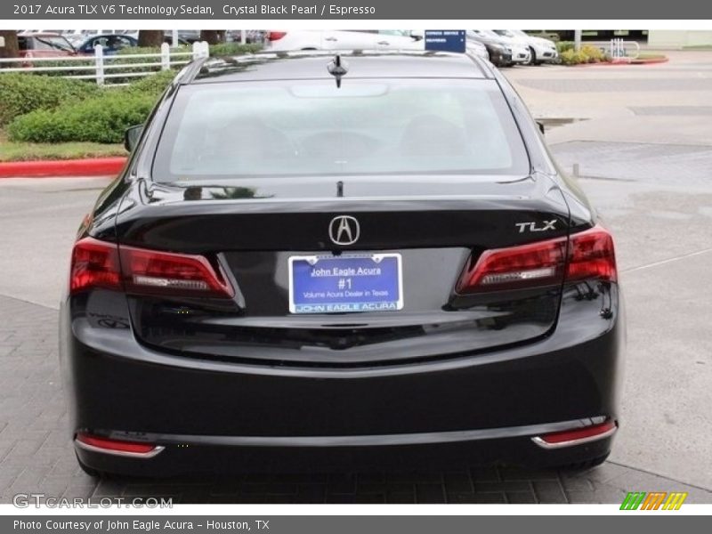 Crystal Black Pearl / Espresso 2017 Acura TLX V6 Technology Sedan