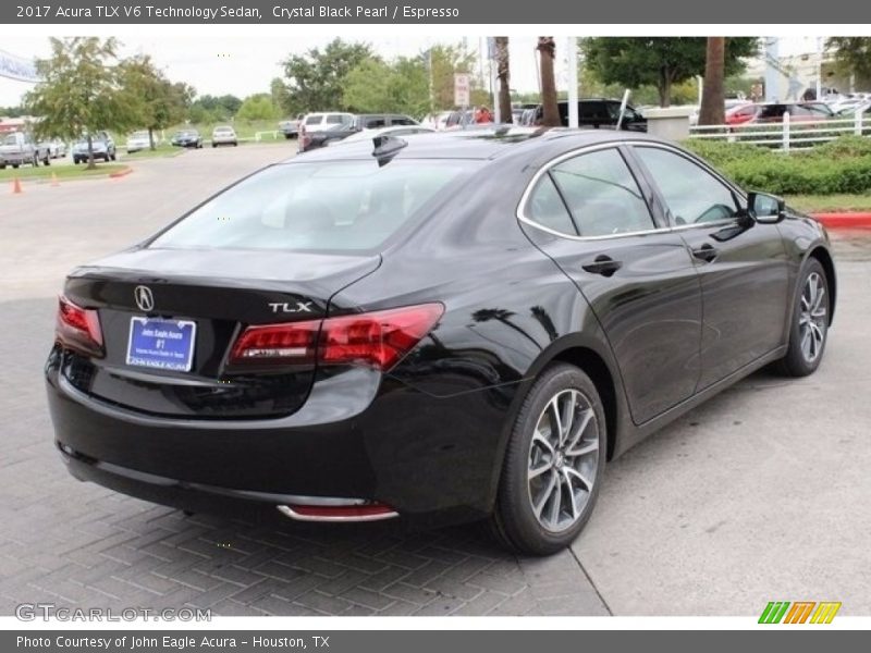 Crystal Black Pearl / Espresso 2017 Acura TLX V6 Technology Sedan