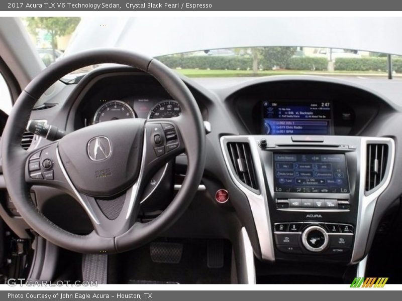 Crystal Black Pearl / Espresso 2017 Acura TLX V6 Technology Sedan