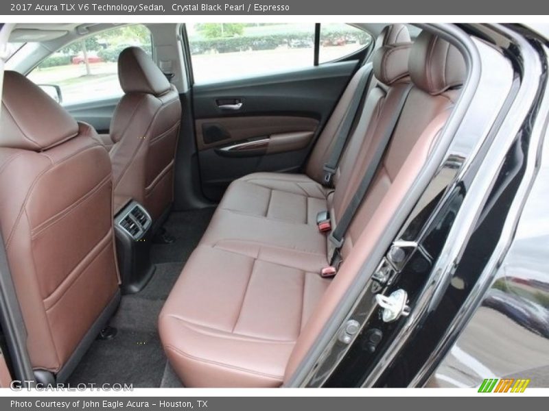 Rear Seat of 2017 TLX V6 Technology Sedan