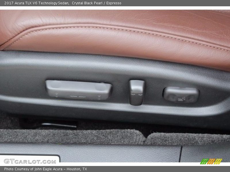 Crystal Black Pearl / Espresso 2017 Acura TLX V6 Technology Sedan