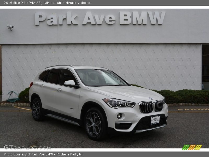 Mineral White Metallic / Mocha 2016 BMW X1 xDrive28i