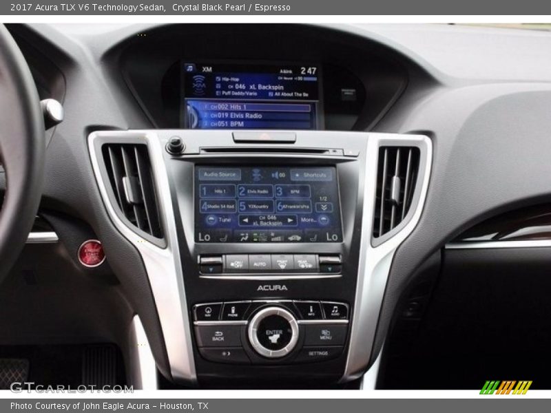 Crystal Black Pearl / Espresso 2017 Acura TLX V6 Technology Sedan