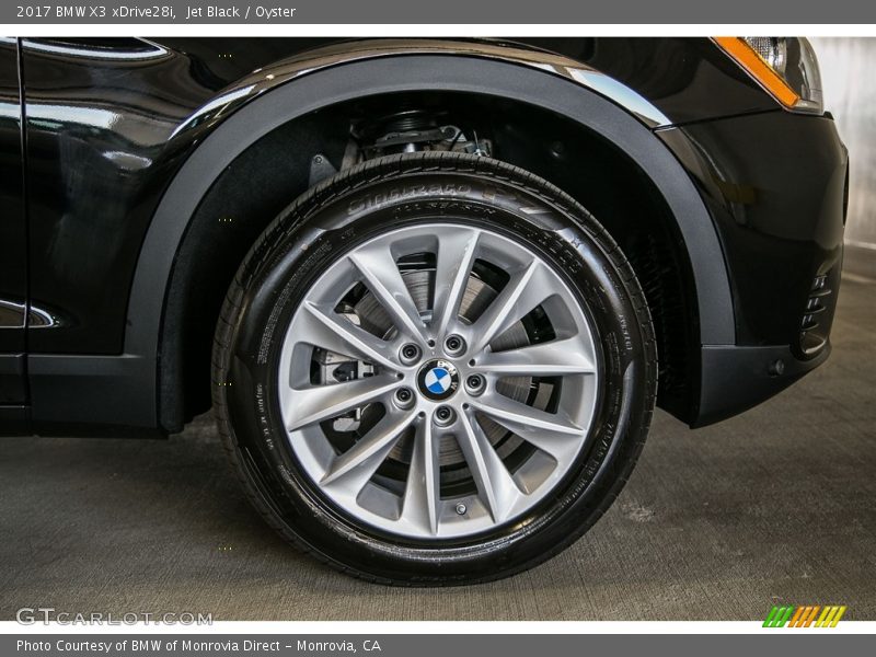 Jet Black / Oyster 2017 BMW X3 xDrive28i