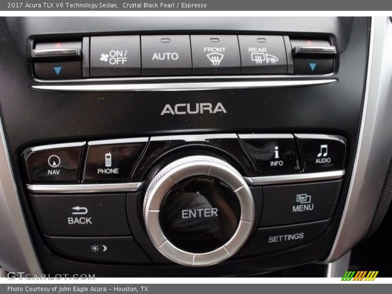 Controls of 2017 TLX V6 Technology Sedan