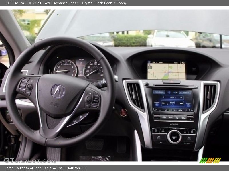 Crystal Black Pearl / Ebony 2017 Acura TLX V6 SH-AWD Advance Sedan
