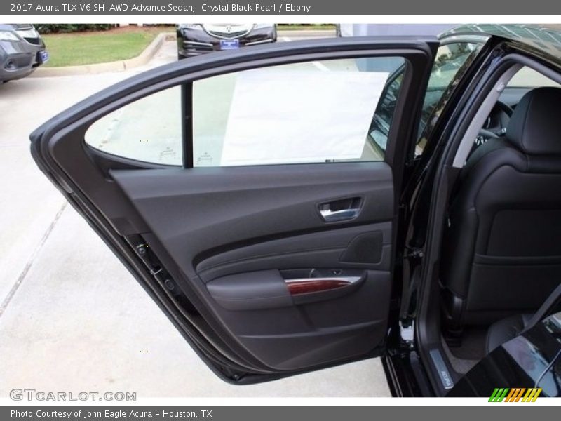Crystal Black Pearl / Ebony 2017 Acura TLX V6 SH-AWD Advance Sedan
