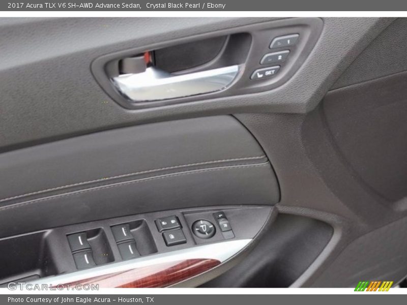 Crystal Black Pearl / Ebony 2017 Acura TLX V6 SH-AWD Advance Sedan