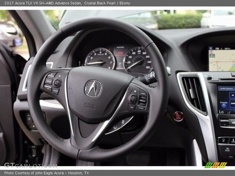 Crystal Black Pearl / Ebony 2017 Acura TLX V6 SH-AWD Advance Sedan