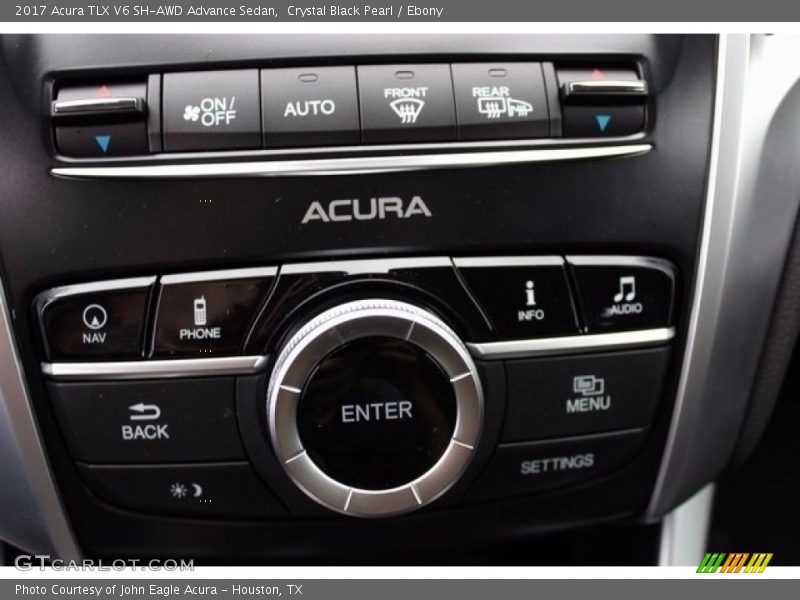 Crystal Black Pearl / Ebony 2017 Acura TLX V6 SH-AWD Advance Sedan