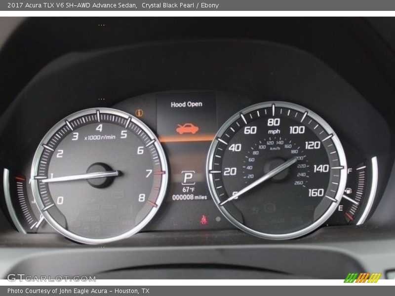 Crystal Black Pearl / Ebony 2017 Acura TLX V6 SH-AWD Advance Sedan