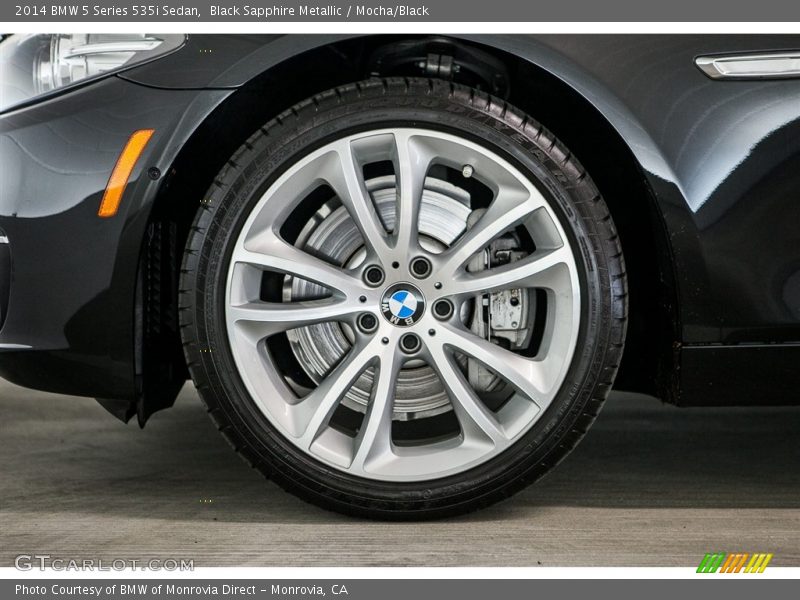 Black Sapphire Metallic / Mocha/Black 2014 BMW 5 Series 535i Sedan