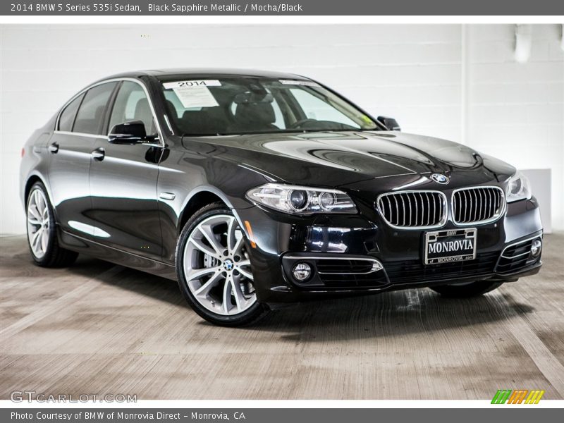 Black Sapphire Metallic / Mocha/Black 2014 BMW 5 Series 535i Sedan