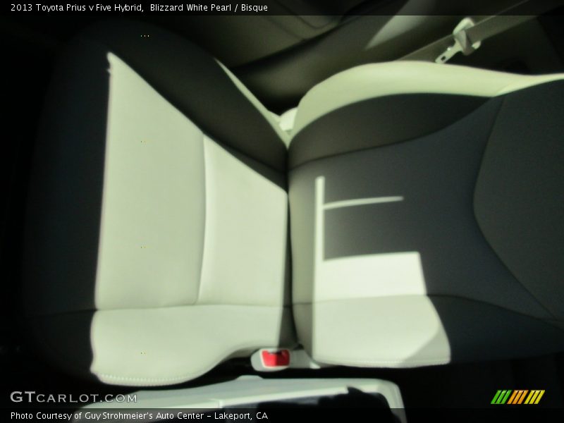 Blizzard White Pearl / Bisque 2013 Toyota Prius v Five Hybrid