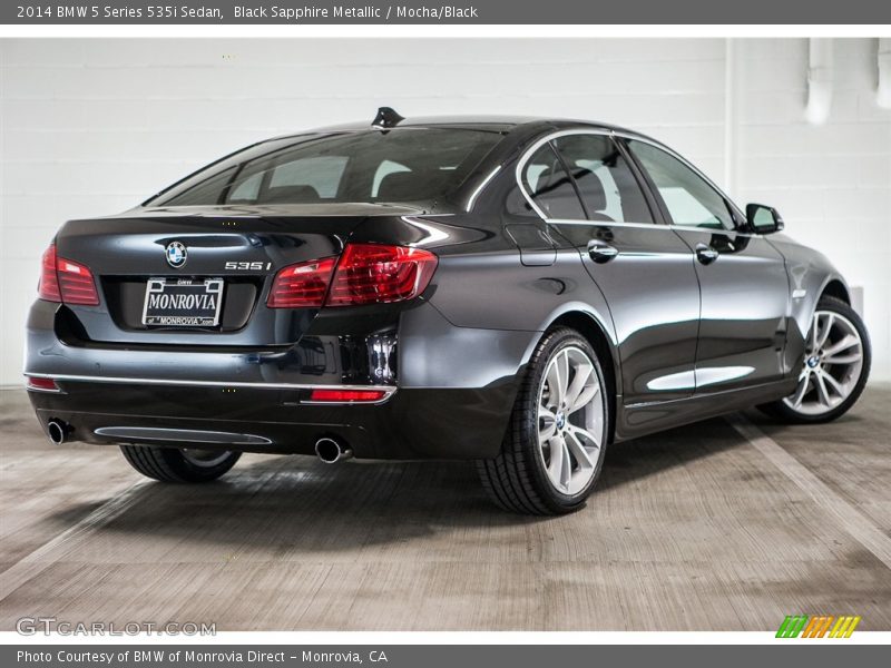 Black Sapphire Metallic / Mocha/Black 2014 BMW 5 Series 535i Sedan