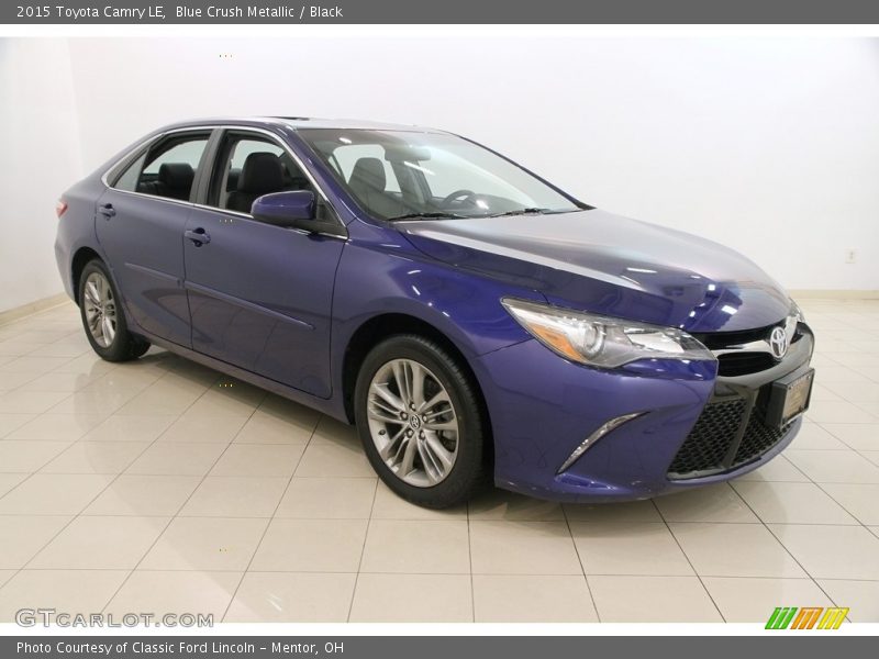 Blue Crush Metallic / Black 2015 Toyota Camry LE