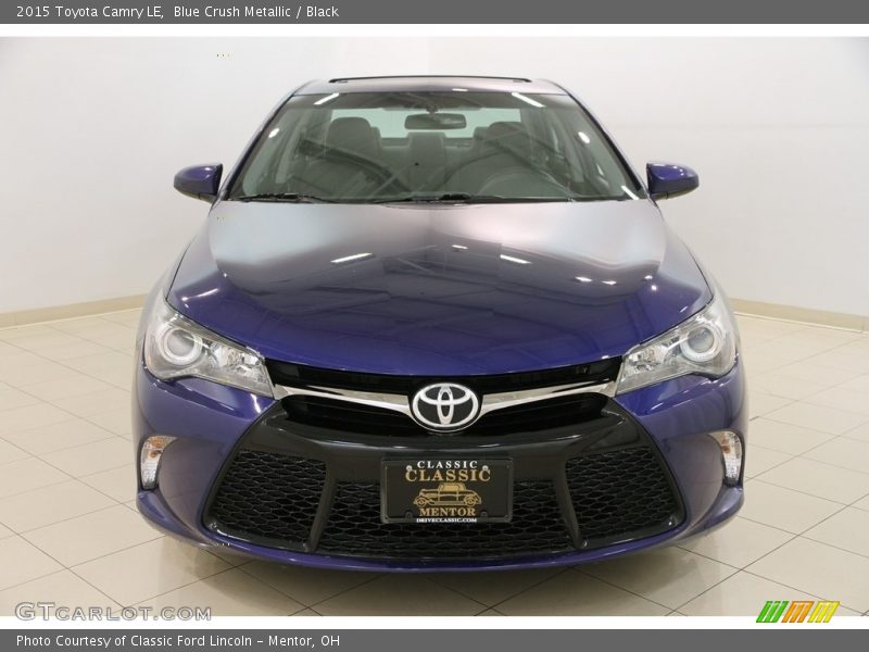 Blue Crush Metallic / Black 2015 Toyota Camry LE